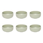 SECRET DE GOURMET Lot de 6 Coupelles en Grès  Alix  14cm Vert Olive