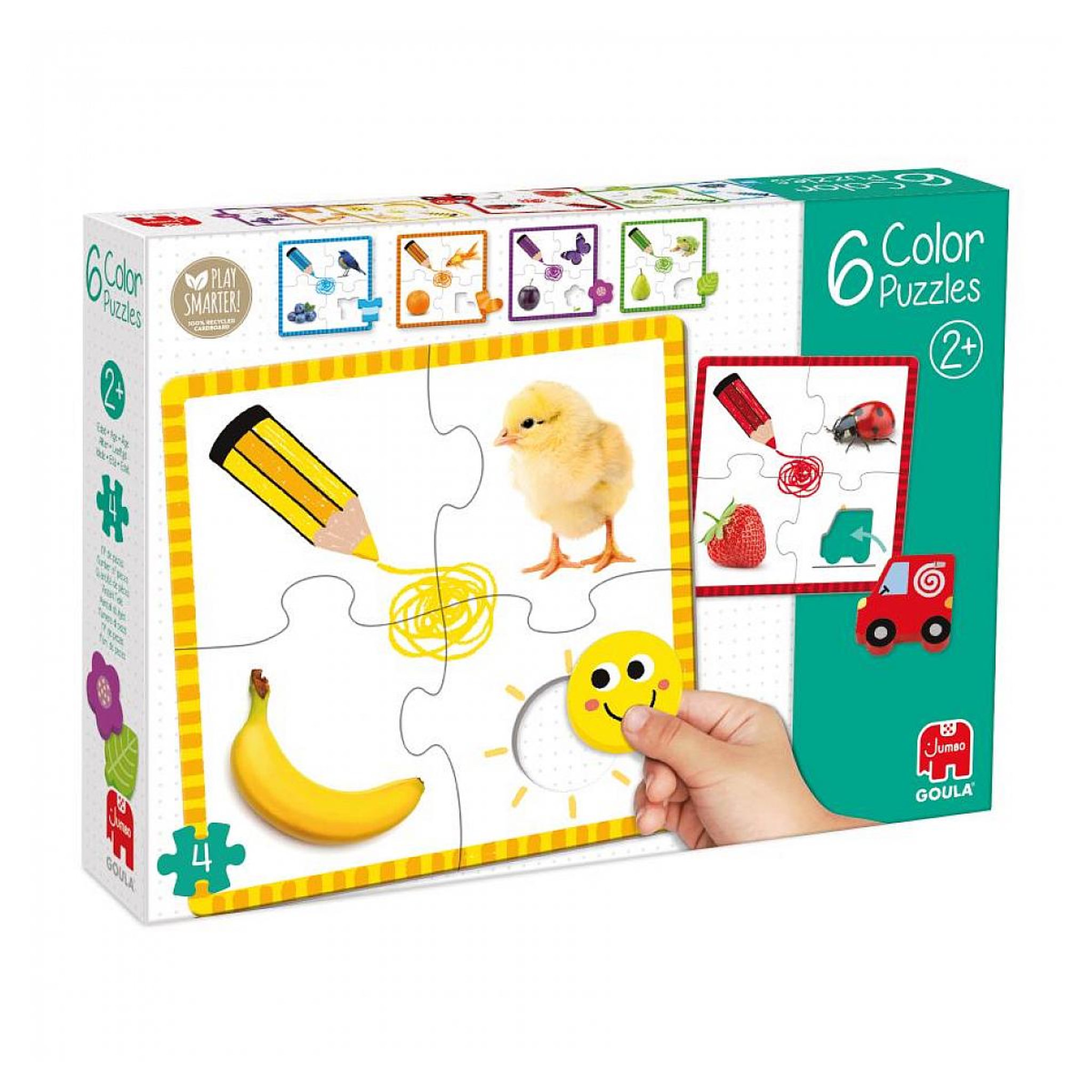 Goula 6 puzzles pour apprendre les couleurs