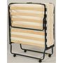 Voir la diapositive 2 : SEDAC LIT PLIANT sommier 17 lattes + matelas mousse 90x190 cm FOLDI