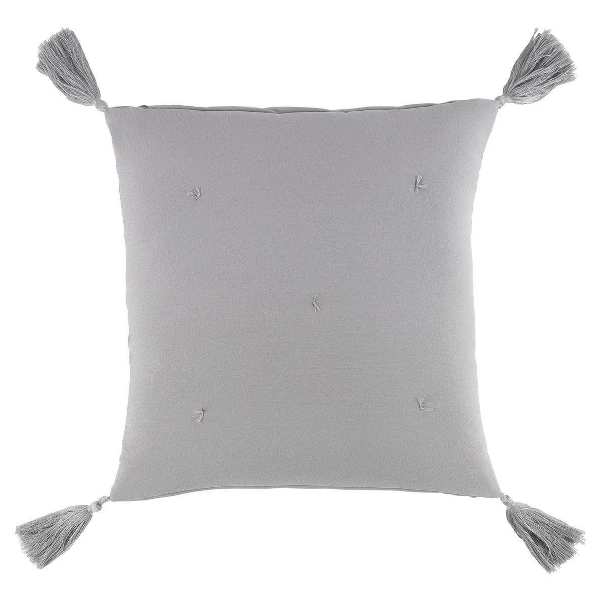 Douceur d'Intérieur Housse de coussin déco  dune  40x40cm gris
