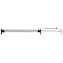 Voir la diapositive 5 : VIDAXL Rails de garde robe télescopiques 2 pcs Argenté 58 100 cm
