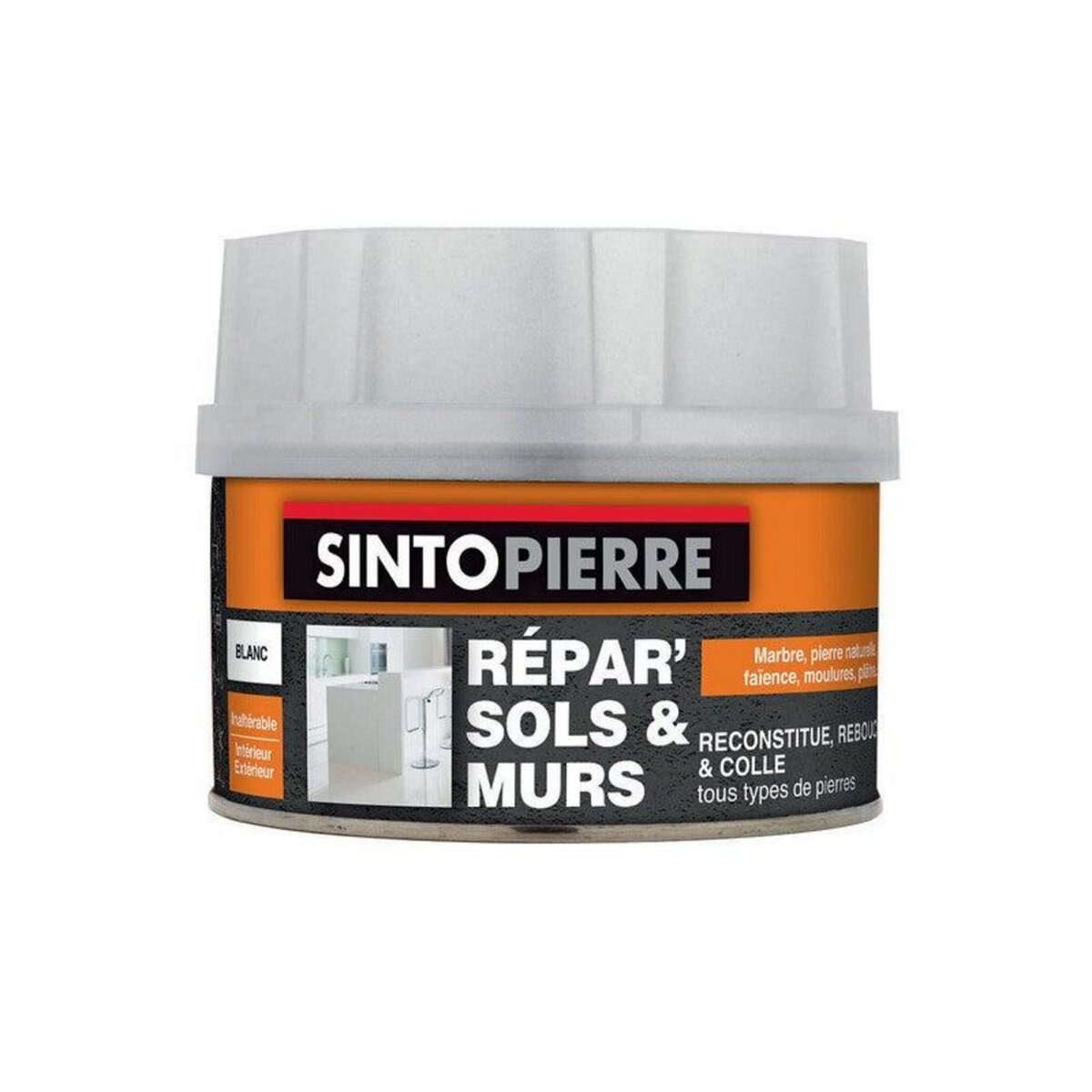 CENTRALE BRICO Mastic reparation Sintopierre blanc boite 280g/170ml