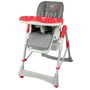 Voir la diapositive 2 : BAMBISOL Chaise haute bébé rouge/gris Carrousel 