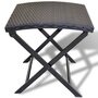 Voir la diapositive 2 : VIDAXL Tabouret pliable Resine tressee Noir