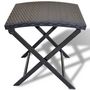 Voir la diapositive 2 : VIDAXL Tabouret pliable Resine tressee Noir