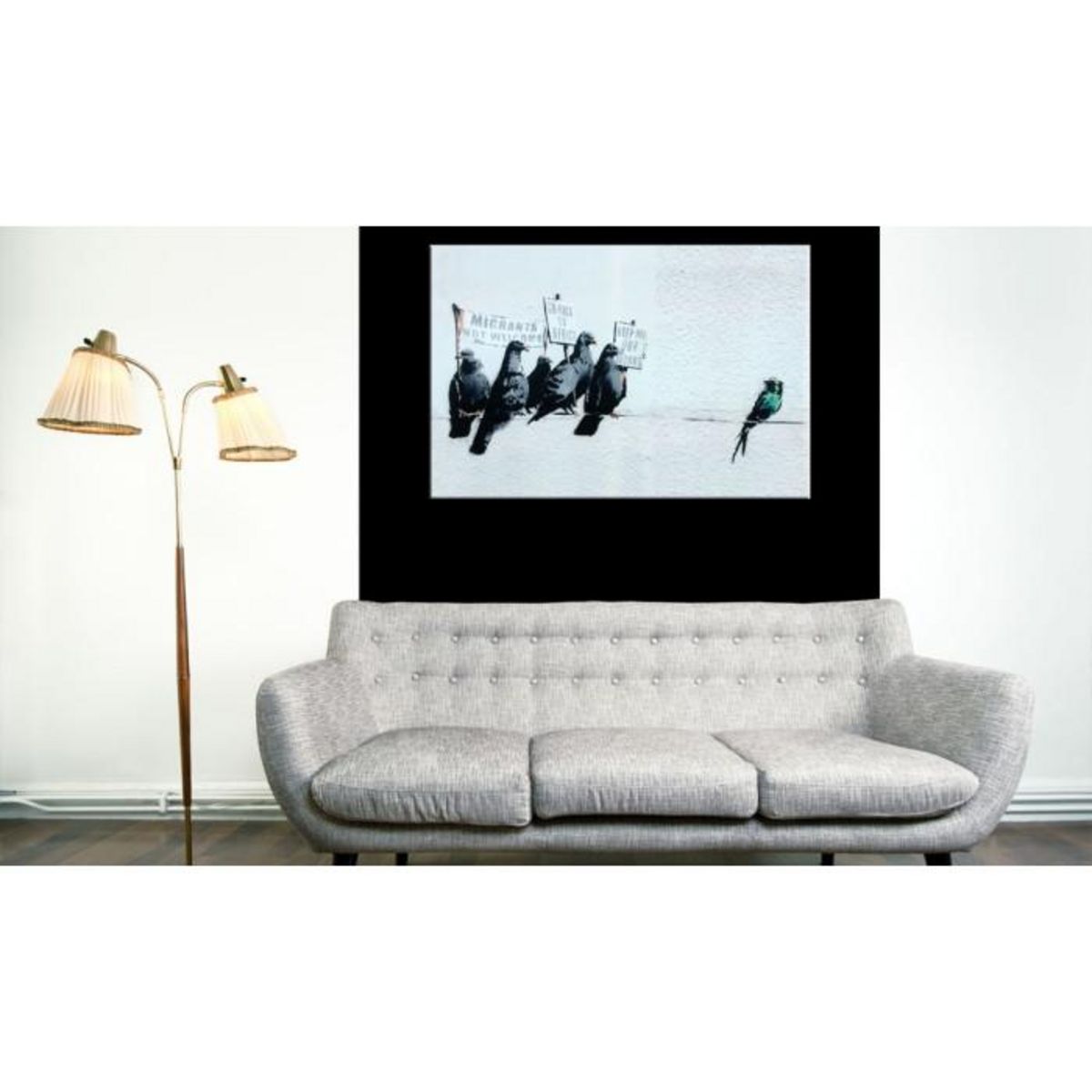 Paris Prix Tableau Imprimé  Protesting Birds - Banksy