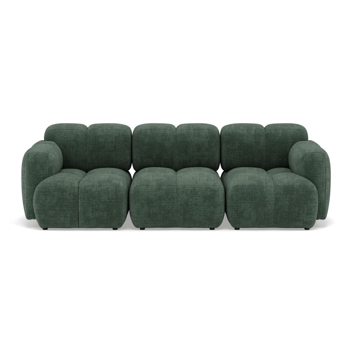LISA DESIGN Grace - canapé modulable 3 places en velours texturé