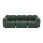 Voir la diapositive 1 : LISA DESIGN Grace - canapé modulable 3 places en velours texturé