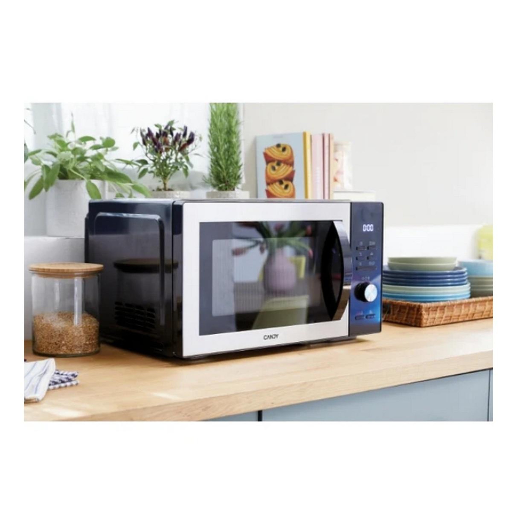 Voir la diapositive 2 : Candy Micro-ondes grill  29l 900w noir - cmca29edlb/st