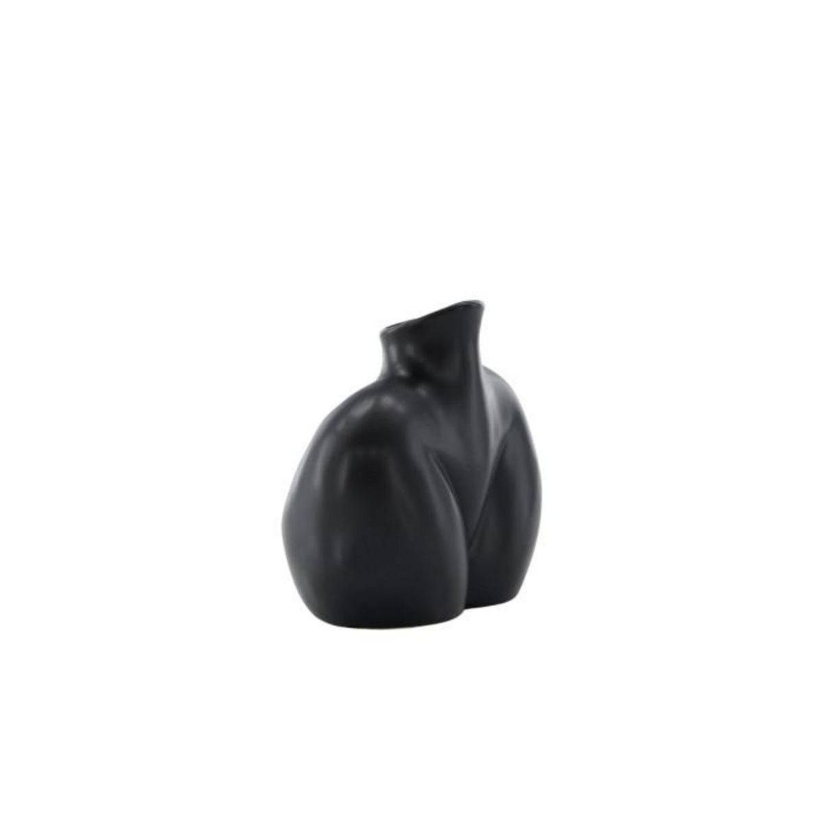 Paris Prix Vase Corps Féminin en Céramique  Harvey  17cm Noir