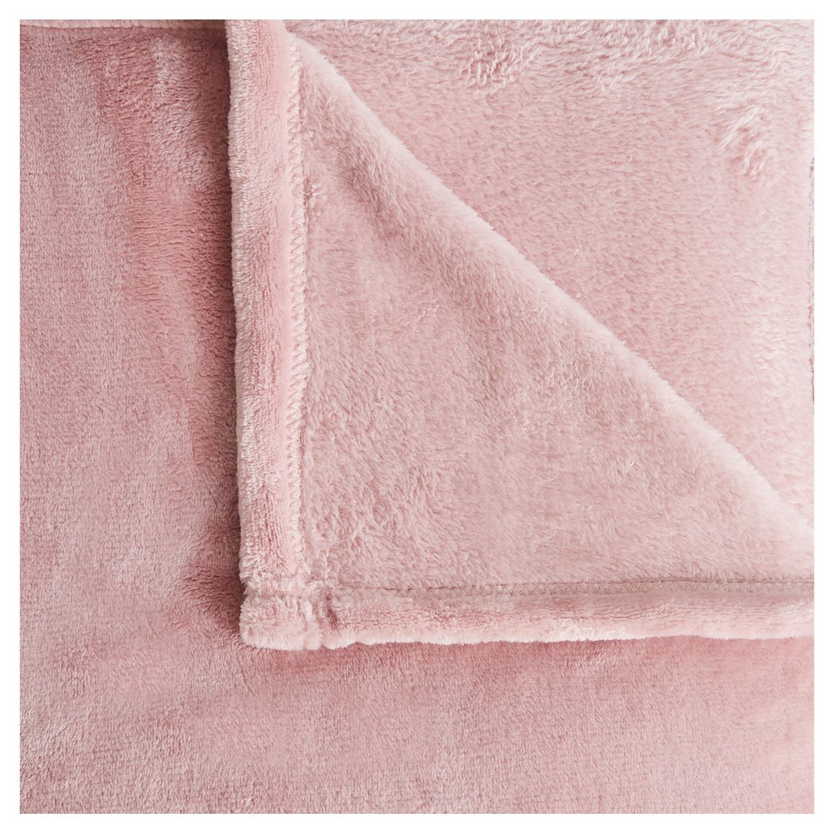 ACTUEL Plaid uni en polyester VELVET