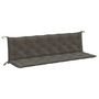 Voir la diapositive 2 : VIDAXL Coussins de banc de jardin lot de 2 gris fonce melange tissu