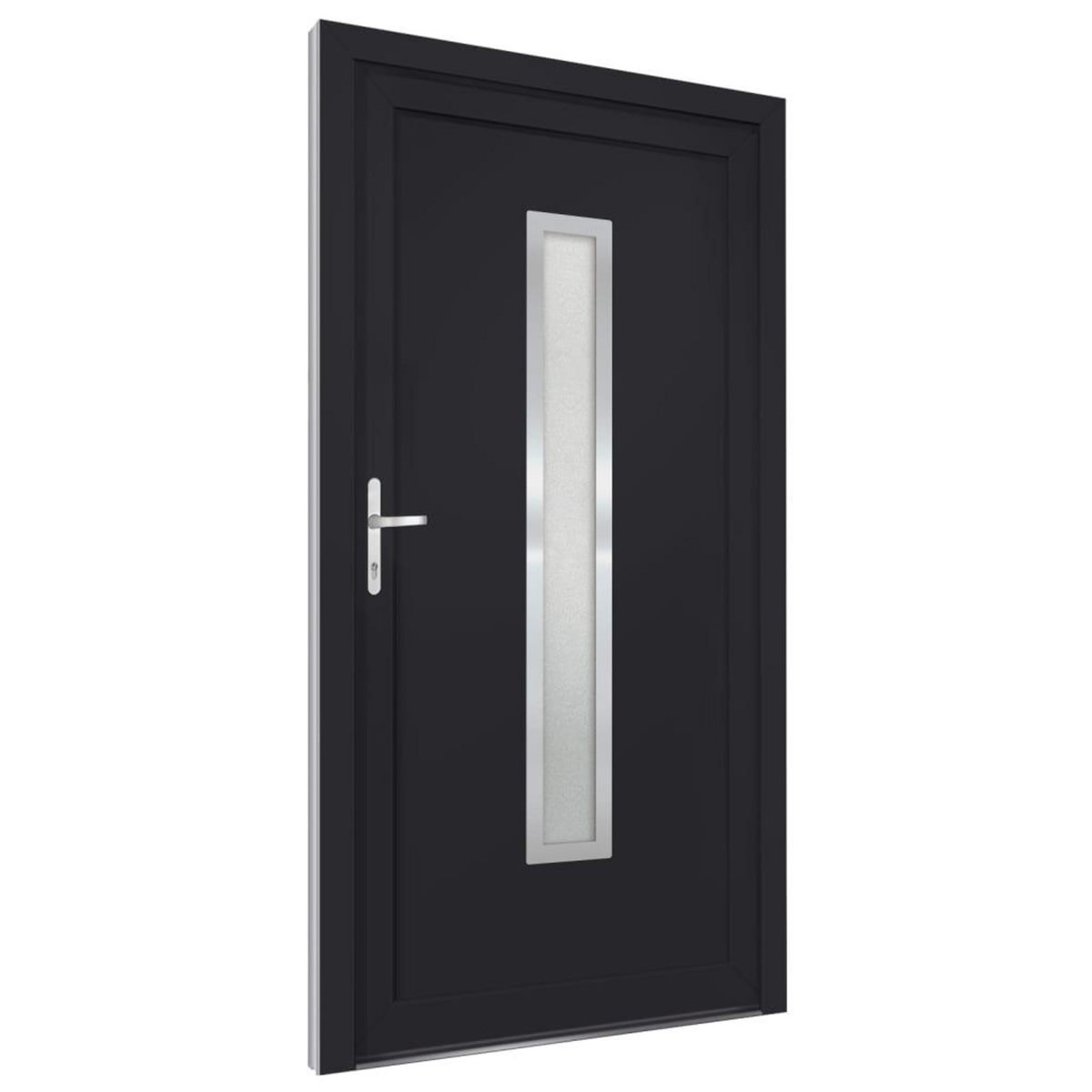 VIDAXL Porte d'entree anthracite 98x190 cm PVC