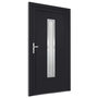 Voir la diapositive 4 : VIDAXL Porte d'entree anthracite 98x190 cm PVC