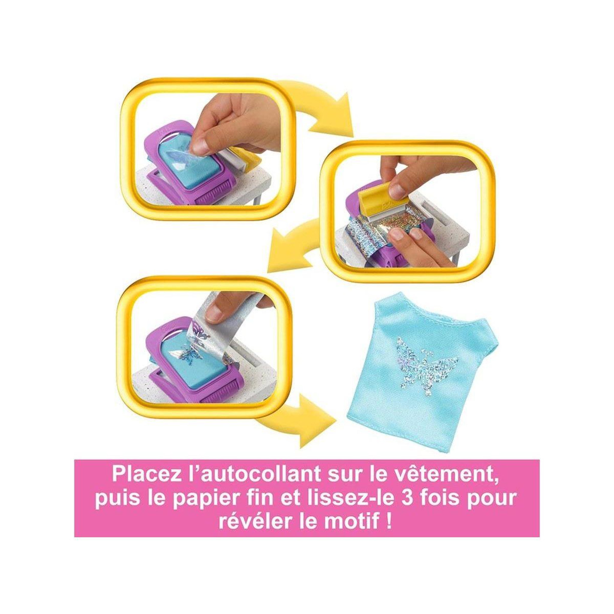 Voir la diapositive 5 : MATTEL Barbie - Coffret Boutique Créations avec Portant et accessoires
