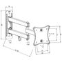 Voir la diapositive 6 : tectake Support mural TV 10 - 24  orientable