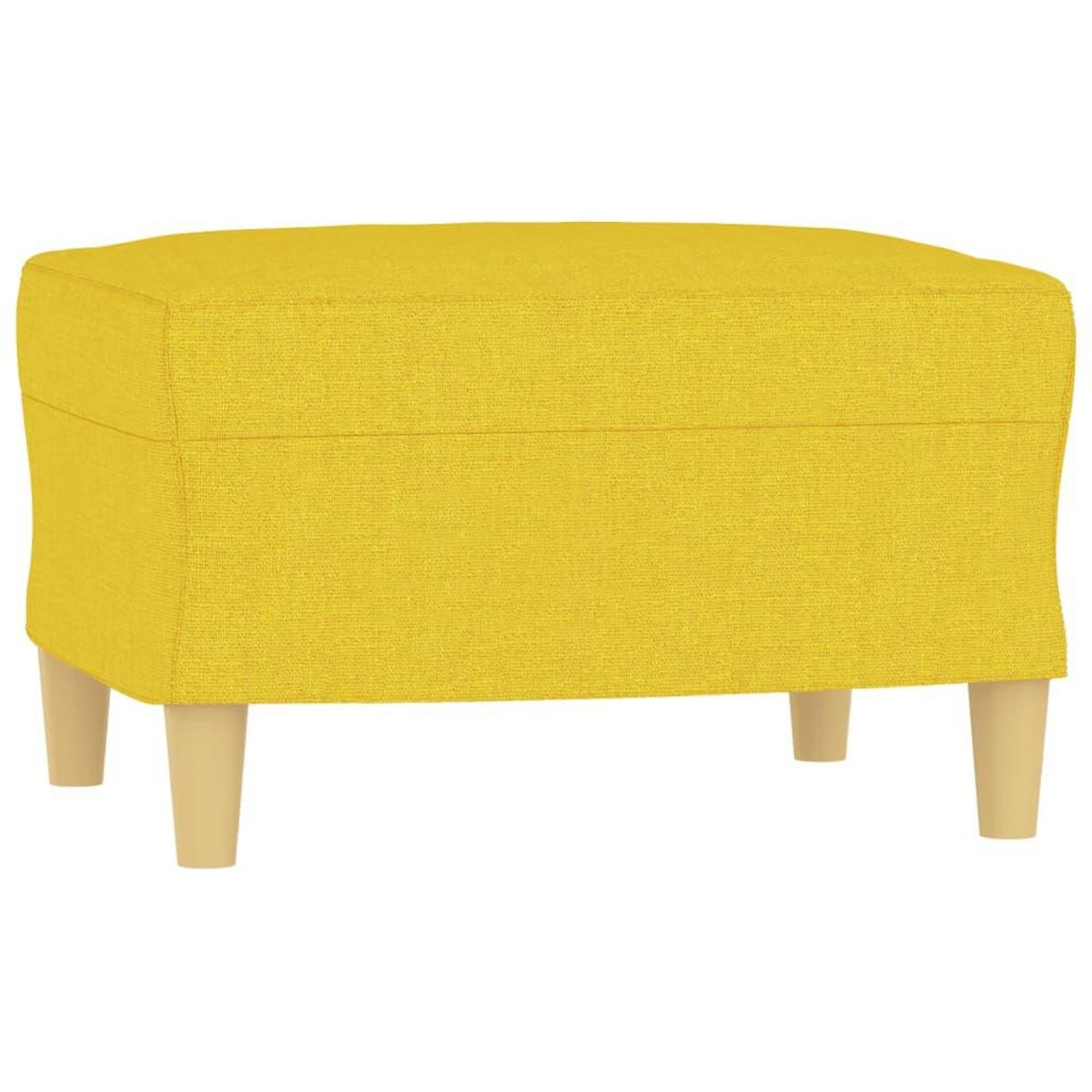 VIDAXL Ensemble de canapes 3 pcs avec coussins jaune clair tissu