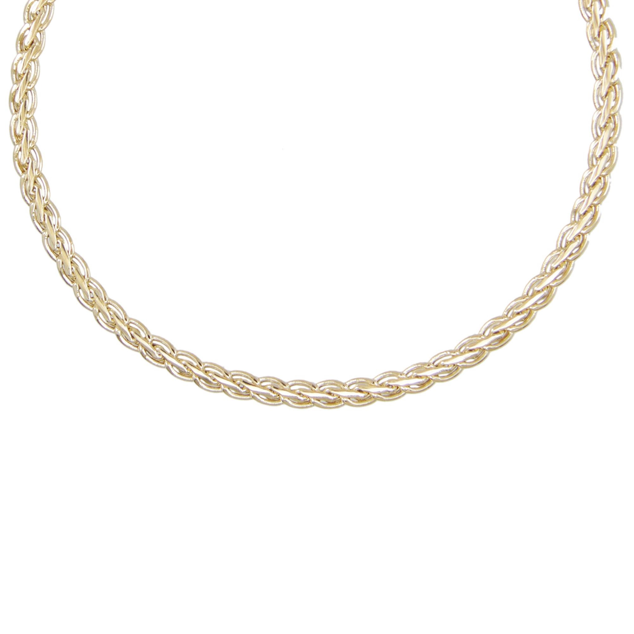 L'ATELIER D'AZUR Collier Femme Maille Palmier - Or Jaune