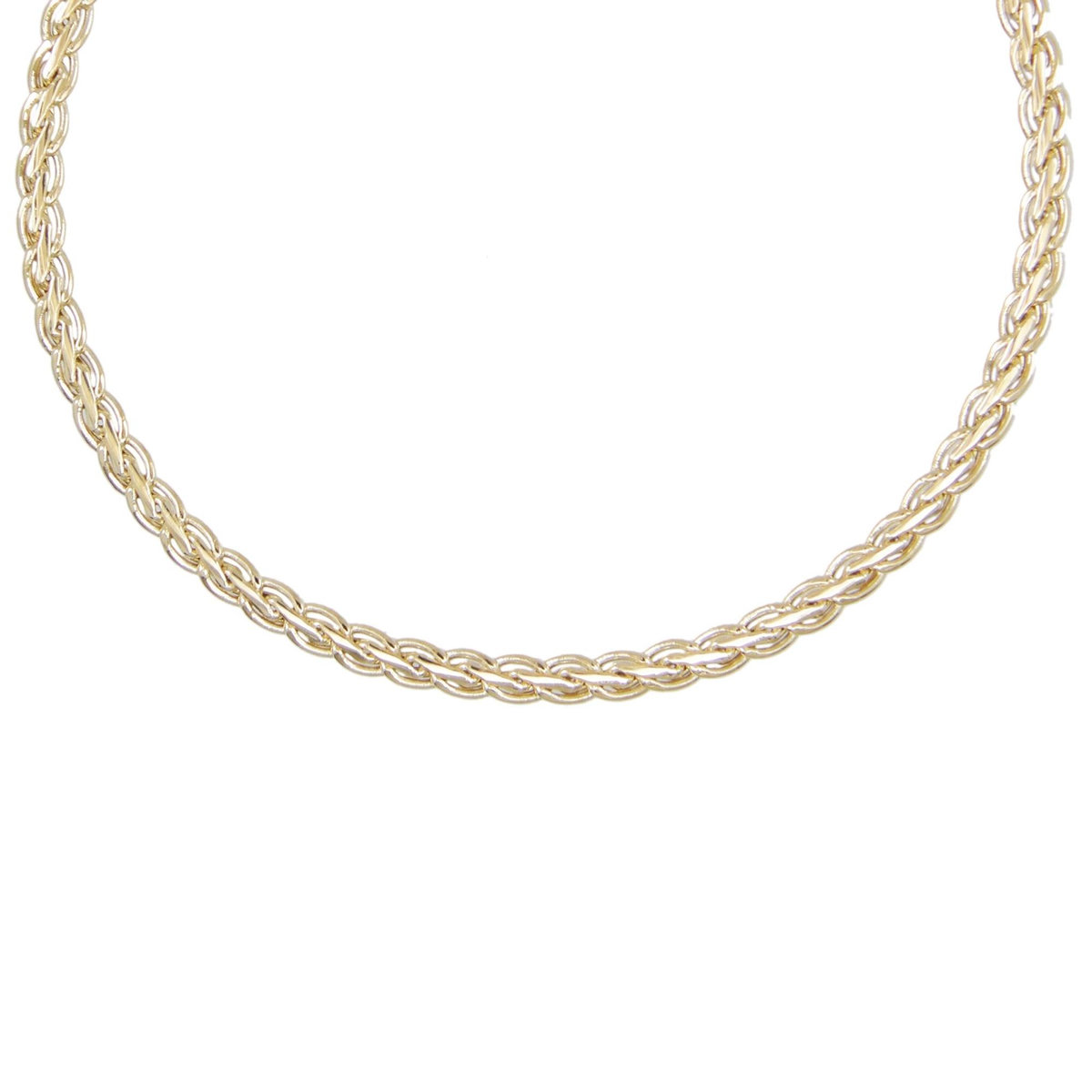 L'ATELIER D'AZUR Collier Femme Maille Palmier - Or Jaune