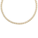 L'ATELIER D'AZUR Collier Femme Maille Palmier - Or Jaune