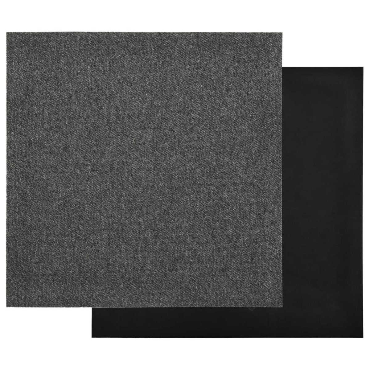 VIDAXL Dalles de tapis de sol 20 pcs 5 m^2 50x50 cm Anthracite