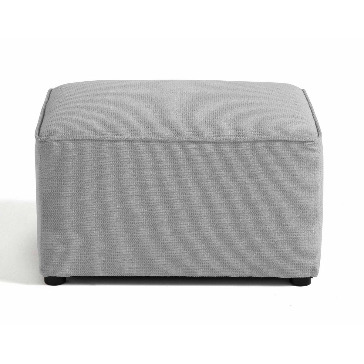 BEST MOBILIER Canopy - pouf - en tissu texturé
