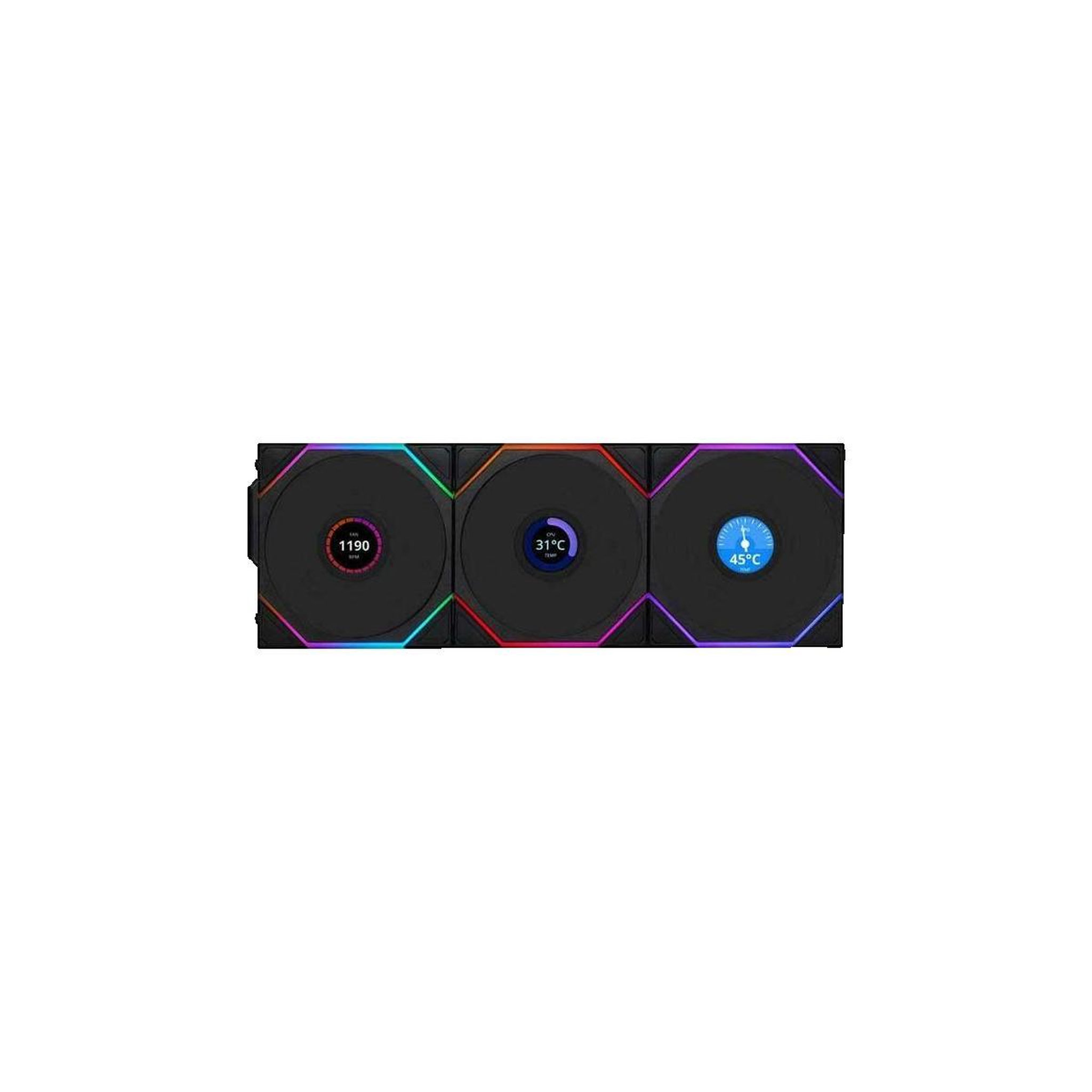 Voir la diapositive 2 : Lian-li Ventilateur Lian Li UNI FAN TL-LCD avec écran LCD intégré