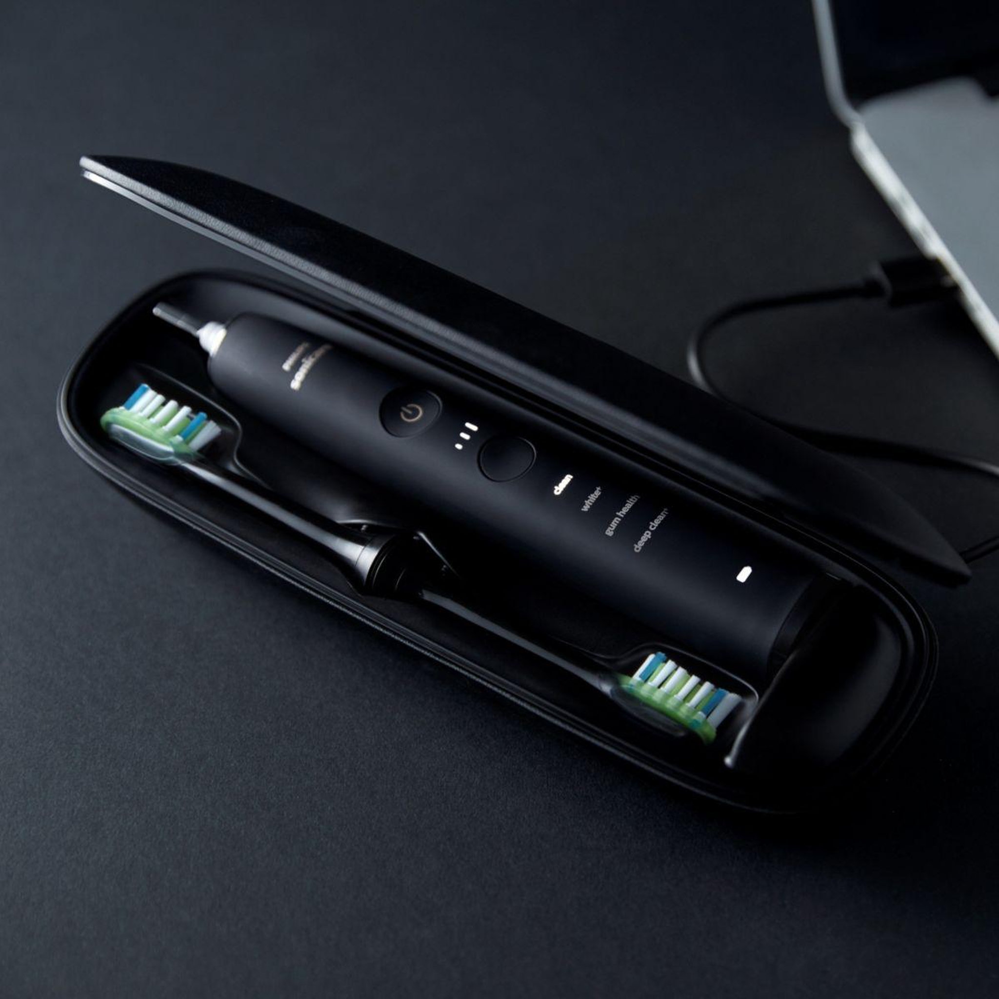 Voir la diapositive 4 : Philips Brosse à dents électrique Sonicare Diamondclean 9000 HX9913/18