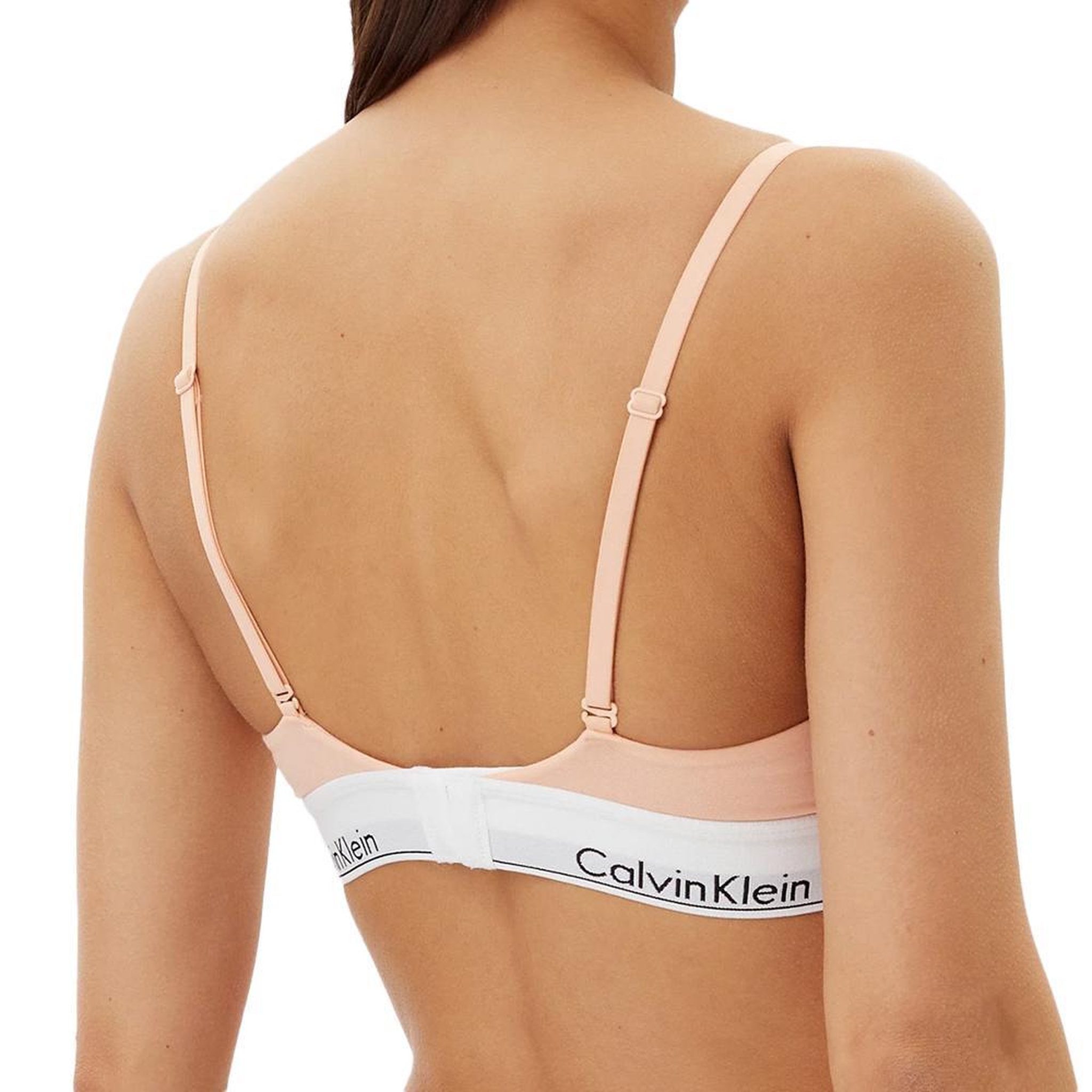Voir la diapositive 2 : CALVIN KLEIN JEANS Soutien-Gorge Rose Femme Calvin Klein Jeans Lightly Lined Triang