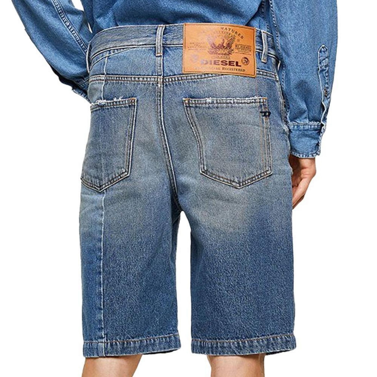 DIESEL Short bleu Homme Diesel D-macs