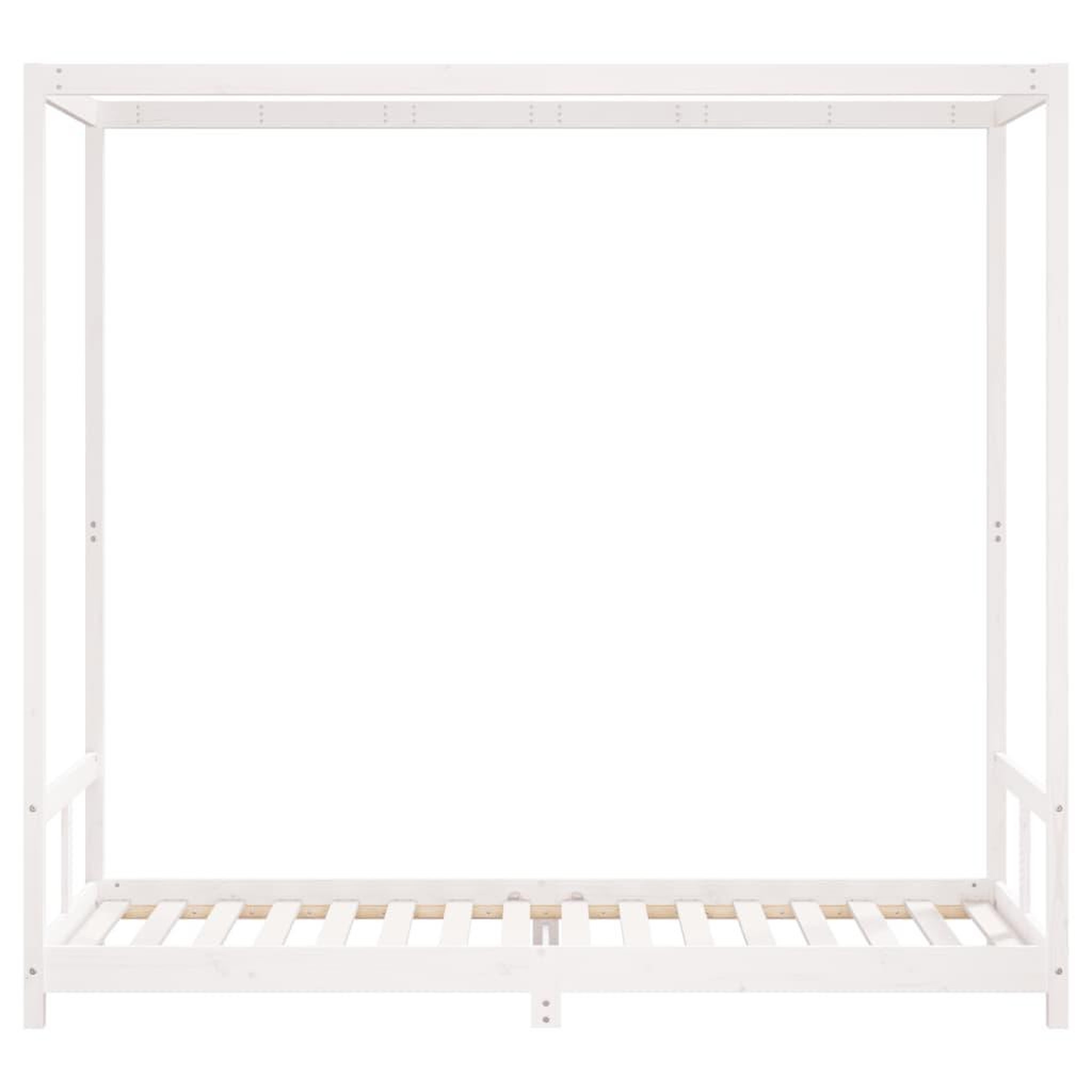 Voir la diapositive 4 : VIDAXL Cadre de lit pour enfants blanc 80x200 cm bois de pin massif