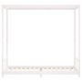 Voir la diapositive 4 : VIDAXL Cadre de lit pour enfants blanc 80x200 cm bois de pin massif