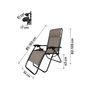 Voir la diapositive 3 : Habitat et Jardin Lot de 2 Fauteuils de jardin inclinable zéro gravité  Sintra  - Taupe
