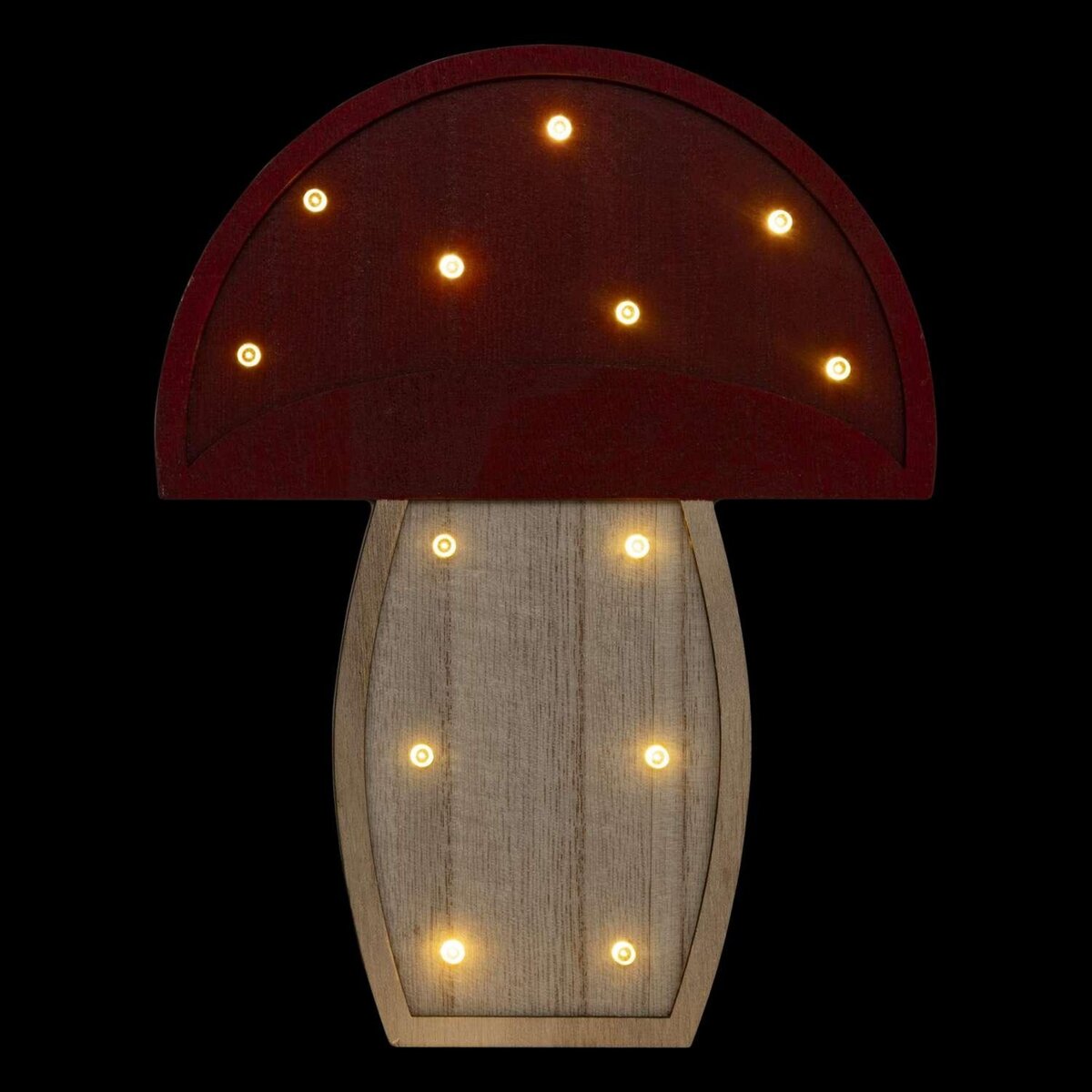 ATMOSPHERA Lampe à suspendre CHAMPIGNON - H. 23 cm - Rouge et beige