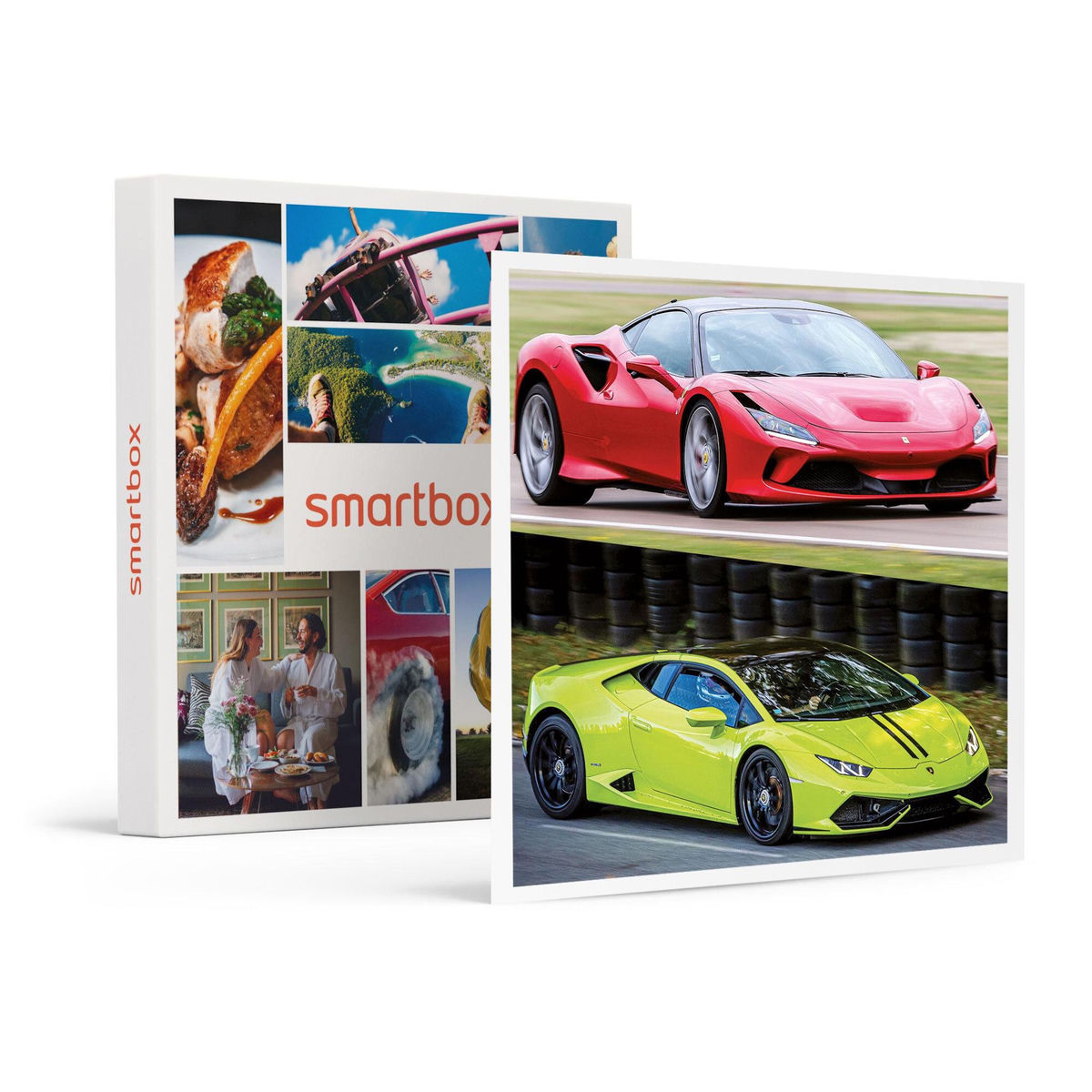 Smartbox Stage de pilotage multivolant : 2 tours en Lamborghini Huracán et 2 tours en Ferrari F8 sur le circuit de La Ferté-Gaucher - Coffret Cadeau Sport & Aventure