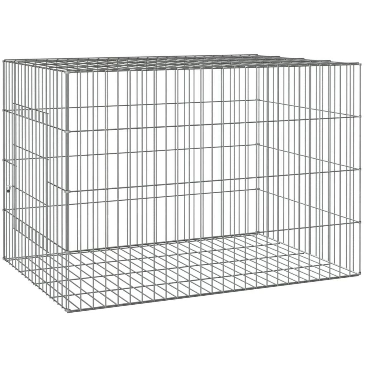 VIDAXL Cage a lapin 78x54x54 cm Fer galvanise