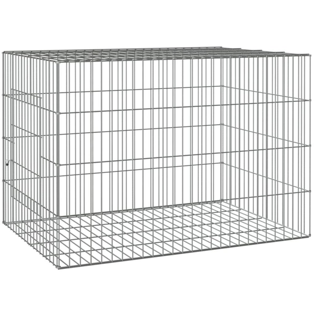 VIDAXL Cage a lapin 78x54x54 cm Fer galvanise