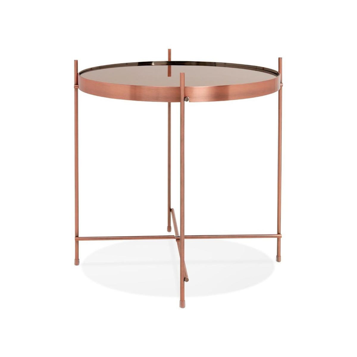 Paris Prix Table d'Appoint Ronde Pliable  Minois  45cm Cuivre
