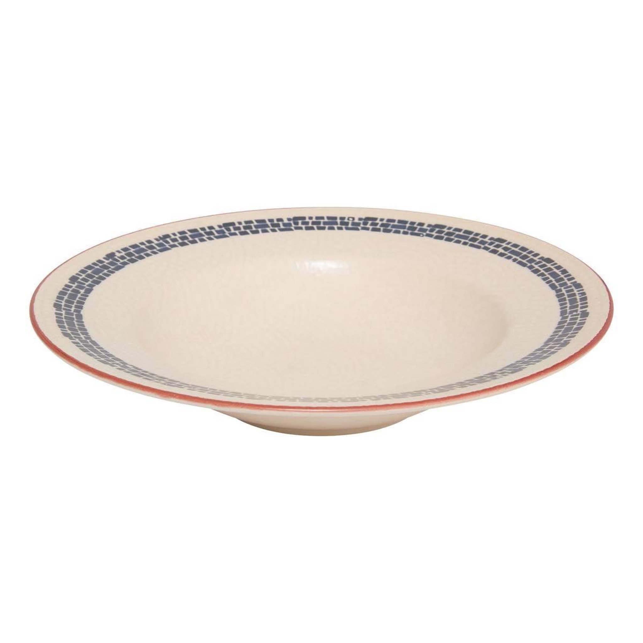SECRET DE GOURMET Lot de 6 assiettes à pâtes  morgane  28cm crème