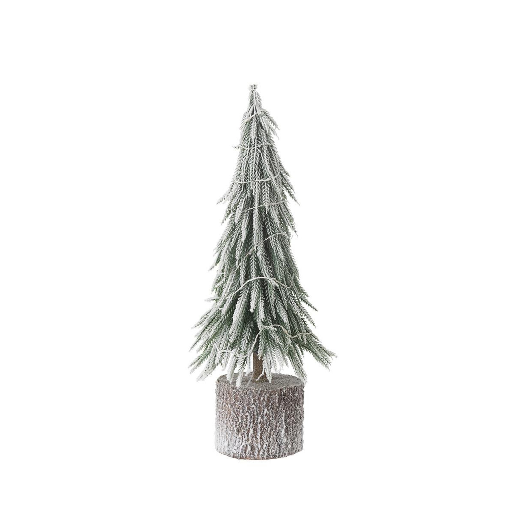 Voir la diapositive 2 : J-LINE Sapin de noël déco à led  luther  45cm vert