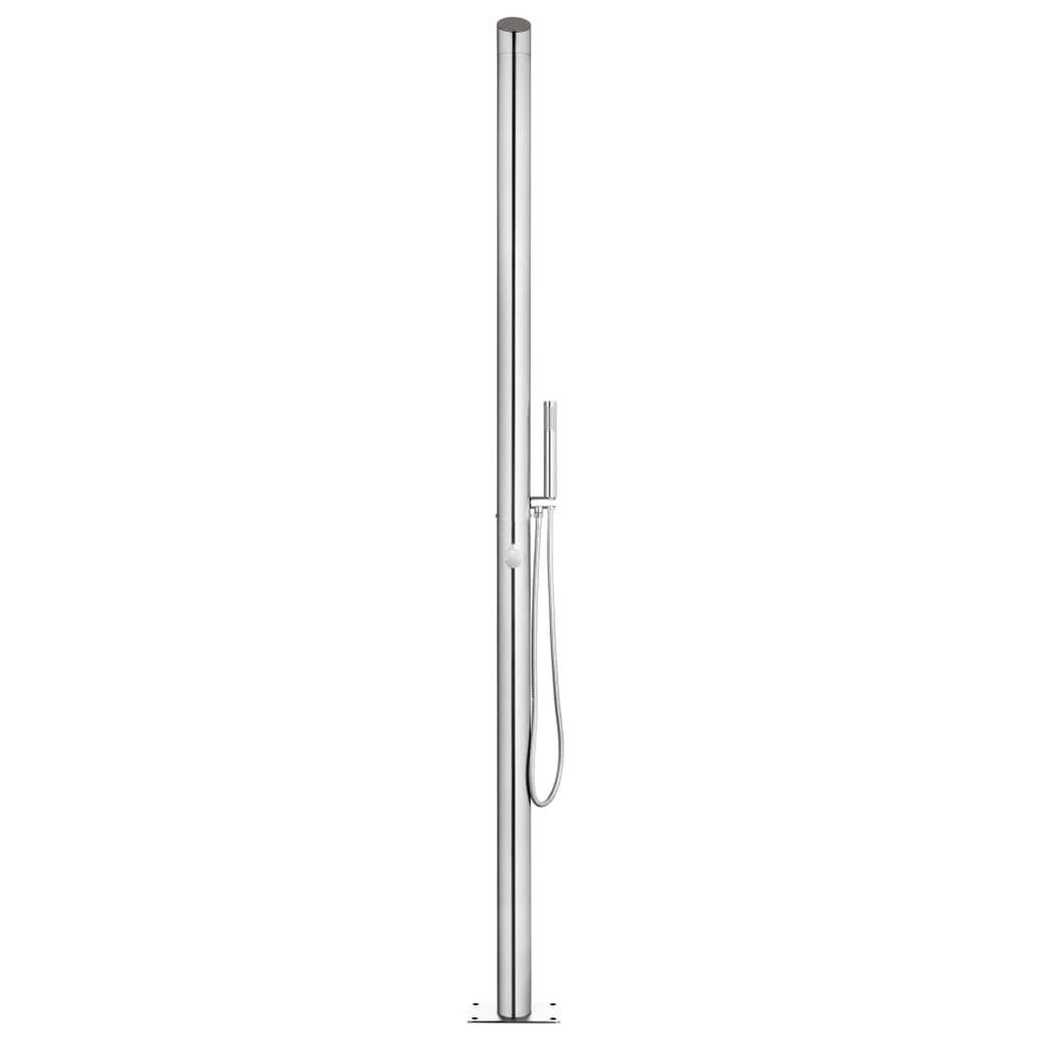 Voir la diapositive 5 : VIDAXL Douche de jardin avec base gris 225 cm Acier inoxydable