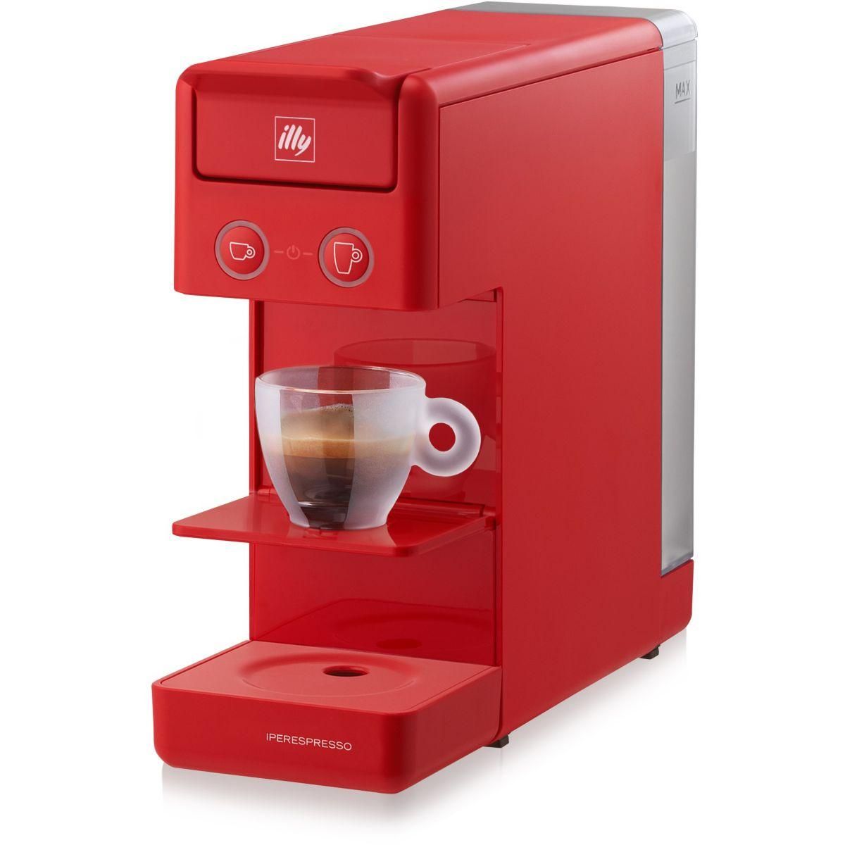 Illy Cafetière à dosette Y3.3 Rouge Expresso & Coffee