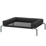 PAWHUT Transat pour animaux - lit pour chien - lit à pieds pour chien avec contour coussin dim. 90 x 65 x 30 cm - noir