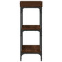 Voir la diapositive 5 : VIDAXL Table console avec etageres chene marron 75x30x80 cm