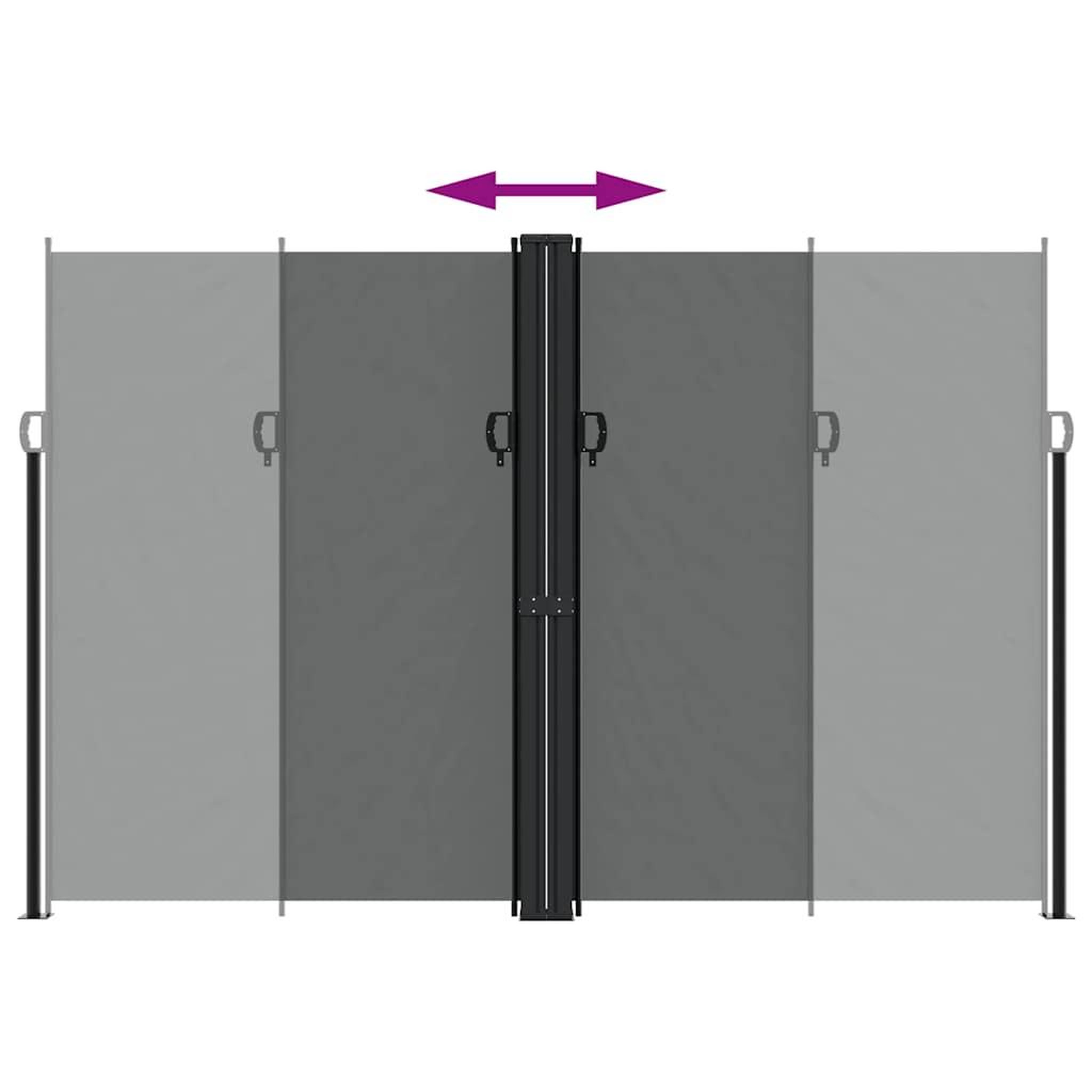 Voir la diapositive 5 : VIDAXL Auvent lateral retractable Anthracite 220x1200 cm