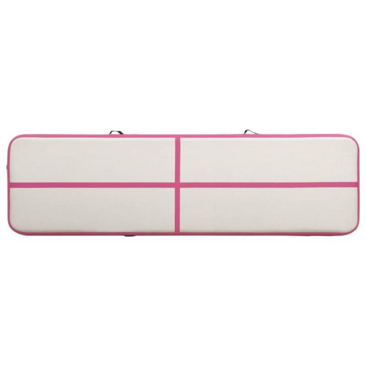 VIDAXL Tapis gonflable de gymnastique avec pompe 700x100x20cm PVC Rose