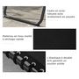 Voir la diapositive 5 : OUTSUNNY Lot de 2 bains de soleil transats pliables inclinables 4 positions acier textilène noir