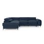 Voir la diapositive 6 : BEST MOBILIER Talisay - canapé d'angle gauche - 5 places - convertible avec coffre - en velours