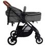 Voir la diapositive 5 : VIDAXL Poussette pour bebe 2-en-1 Gris clair et noir Acier