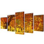 VIDAXL Set de toiles murales imprimees Erable 100 x 50 cm